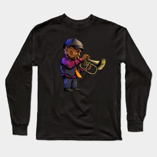 Bra Hugh on Trumpet Long Sleeve T-Shirt